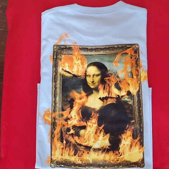 Pleasures Now Mona Lisa Burn Light Blue XL - Picture 2 of 3